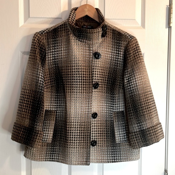 ❤️Axcess coat hip length women’s L Lined brown tones - Picture 1 of 11